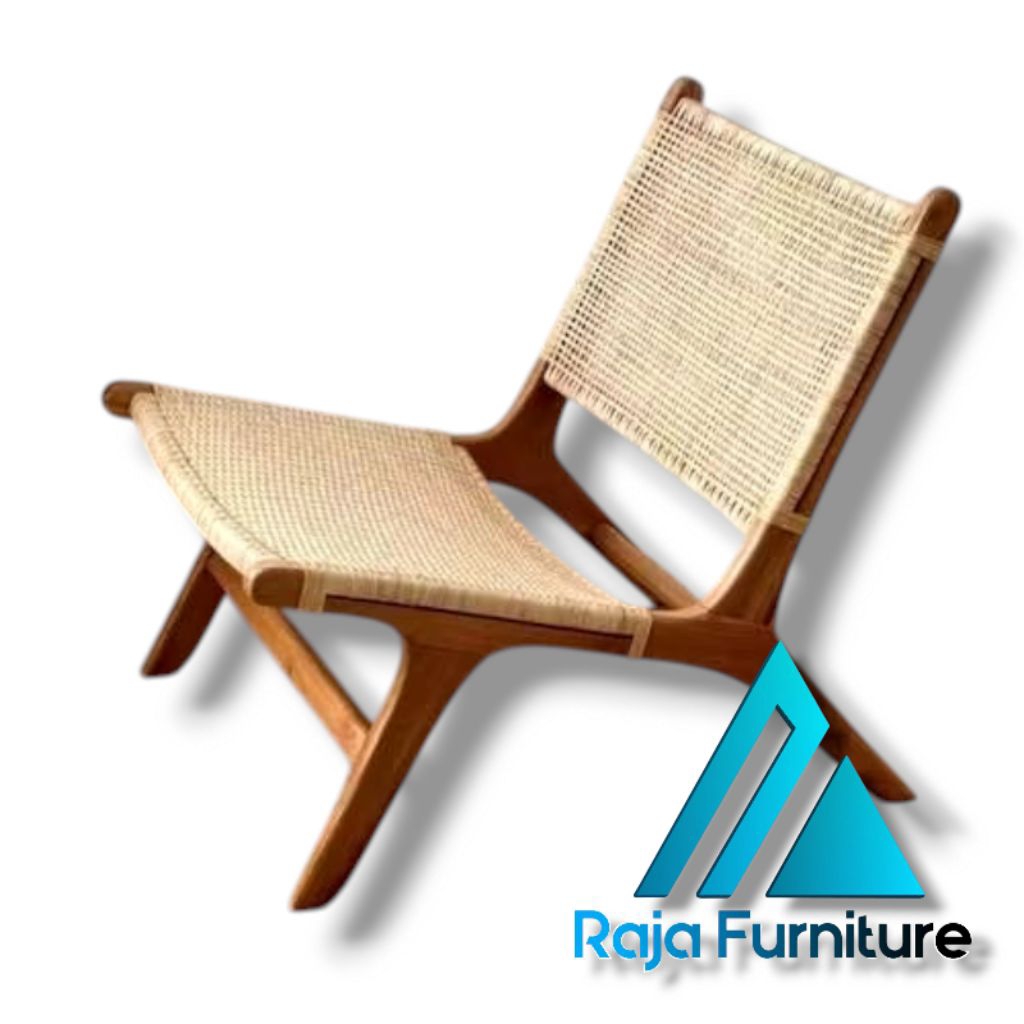 Raja Furniture Kursi Malas Jati Anyam Rotan