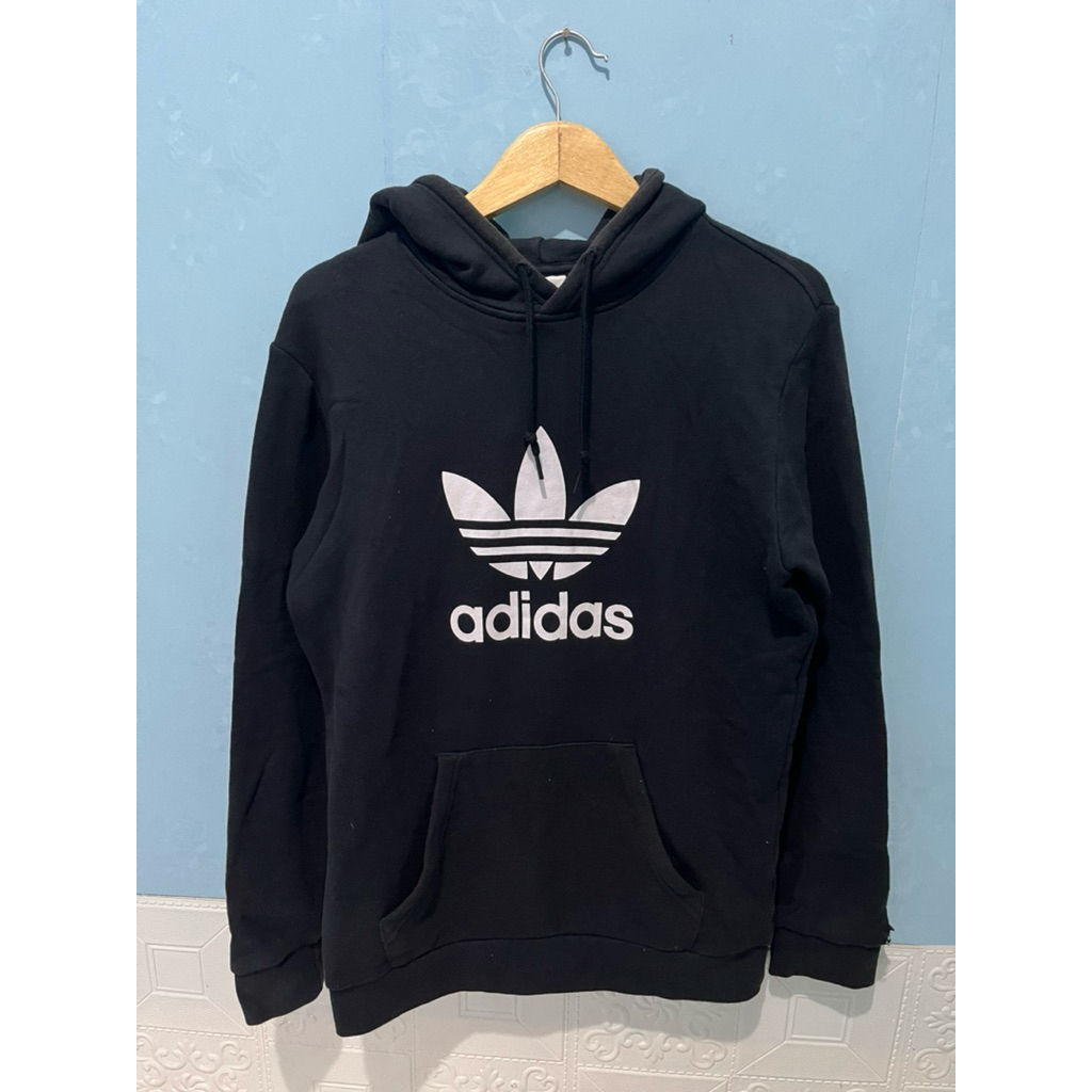 Hoodie Adidas Trefoil Black white