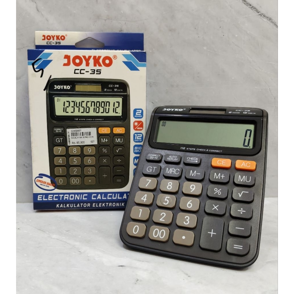 

KALKULATOR JOYKO CC35 / KALKULATOR ELEKTRONIK / KALKULATOR 12 DIGIT - JOYKO