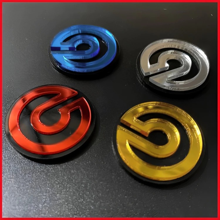 emblem logo caliper rem kualitas 3D bahan premium akrilik berkualitas