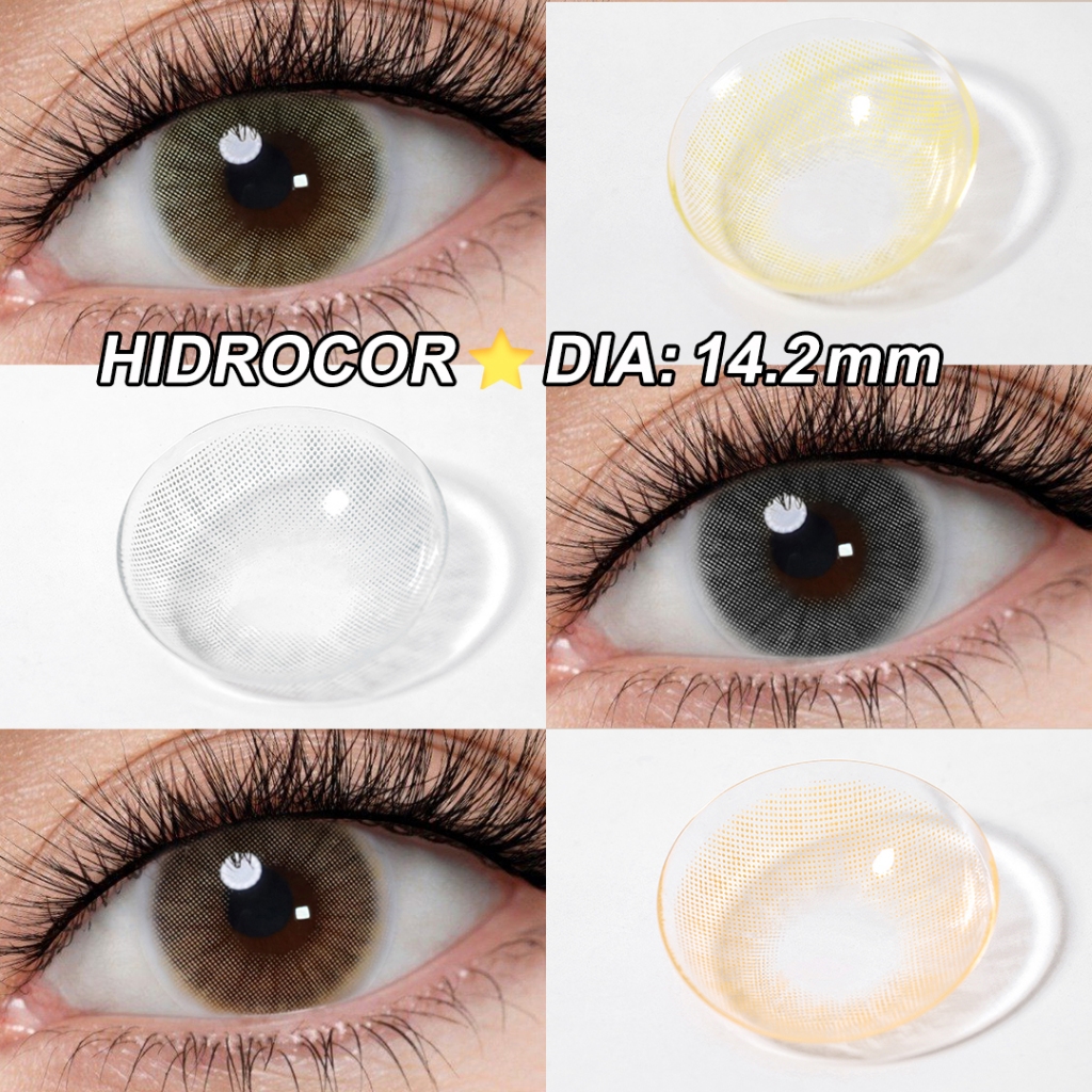 (0.00 s/d -8.00) Softlens Minus Ochre 14.2MM Natural Lensa Kontak Warna Graphit Soflen Softlens Kore
