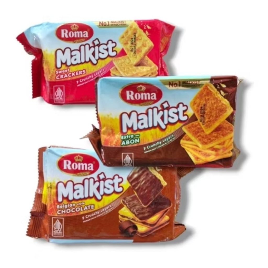 

malkis roma 105gr renyah dan manis 3 varian rasa