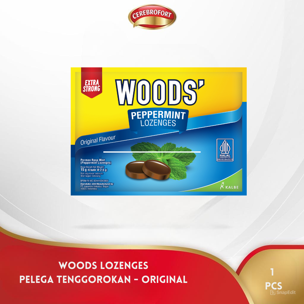

Woods Lozenges Original - Pelega Tenggorokan
