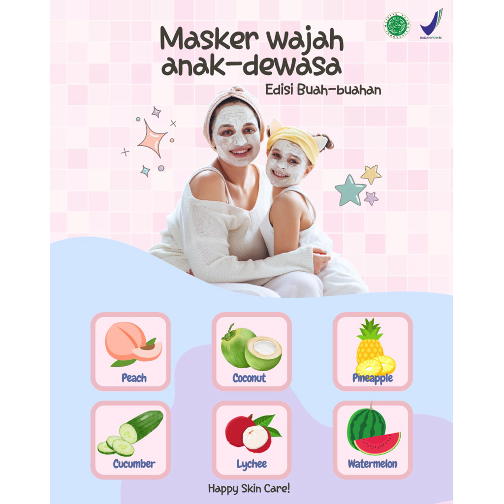 Masker wajah anak organik edisi baru