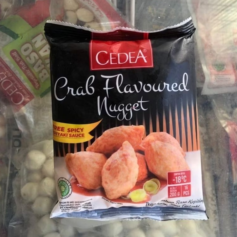 

CRAB FLAVOURED NUGGET CEDEA | Isi 200 Gr | Snack Viral Aceh