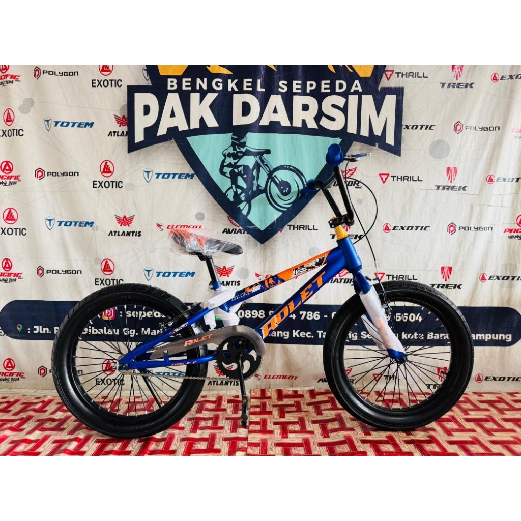 Sepeda BMX  Ukuran 20 Ban Besar Bagus rolet