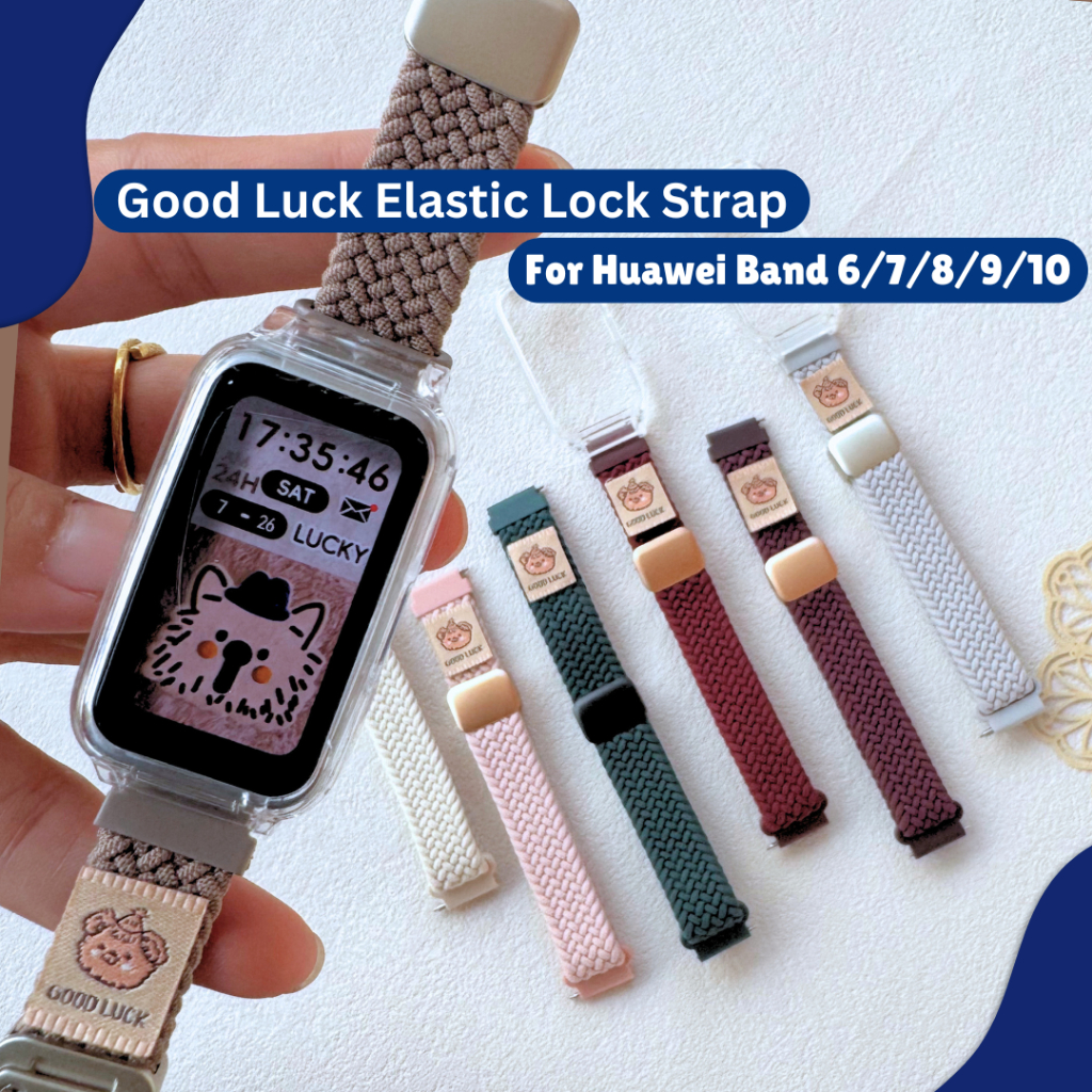 Good Luck Magnetic braided woven strap For Huawei Band 6 Huawei Band 7 Huawei Band 8 Huawei Band 9 H