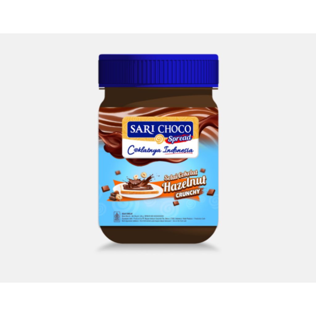 

SARI ROTI Selai Choco Spread Hazelnut Crunchy Lembut Enak Super Lezat