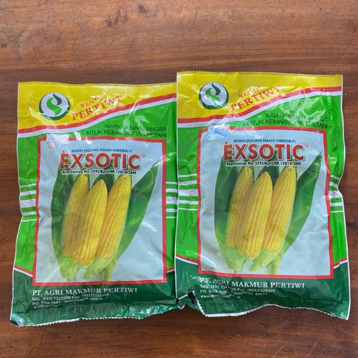 

PROMO TERMURAH !!! BENIH JAGUNG MANIS EXOTIC F1 PERTIWI 250 GRAM
