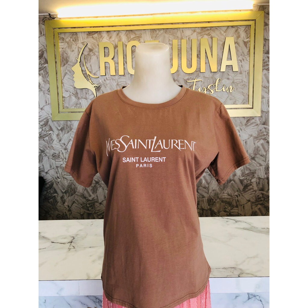 Baju kaos Lengan Pendek Wanita / Baju Kaos Lengan pendek Trend Motif
