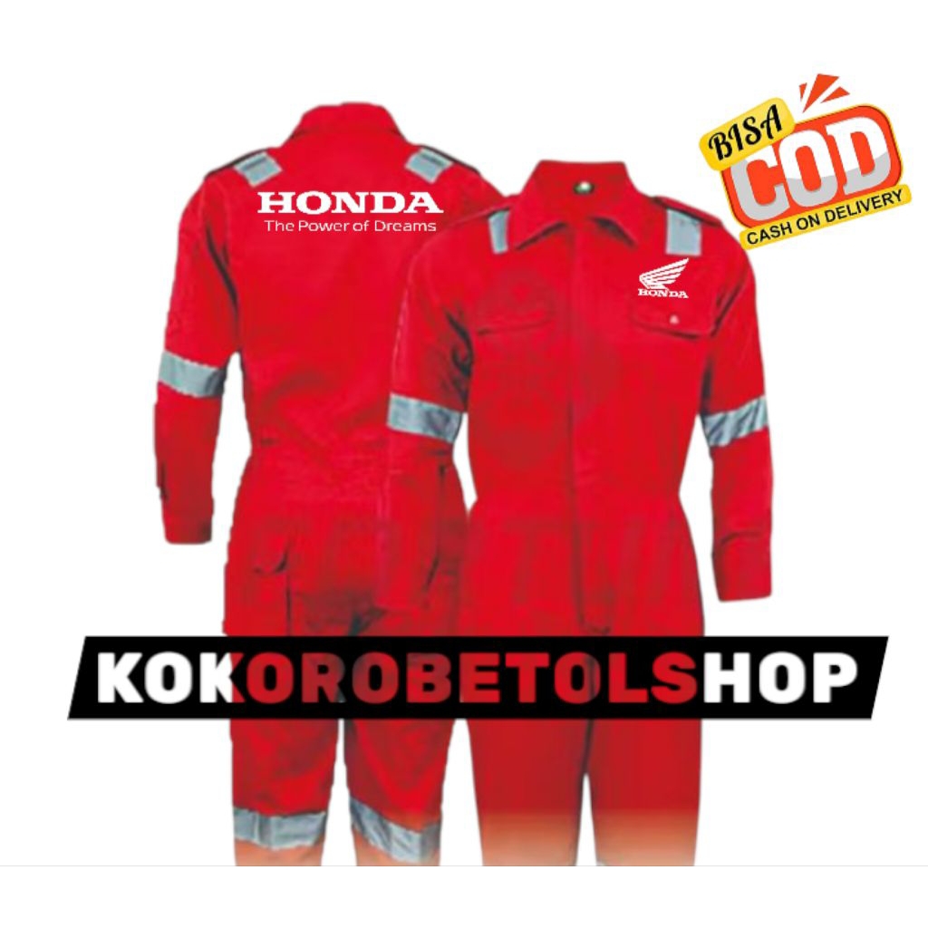 WERPACK HONDA COVERALL WERPAK BENGKEL HONDA WERPACK #HONDA