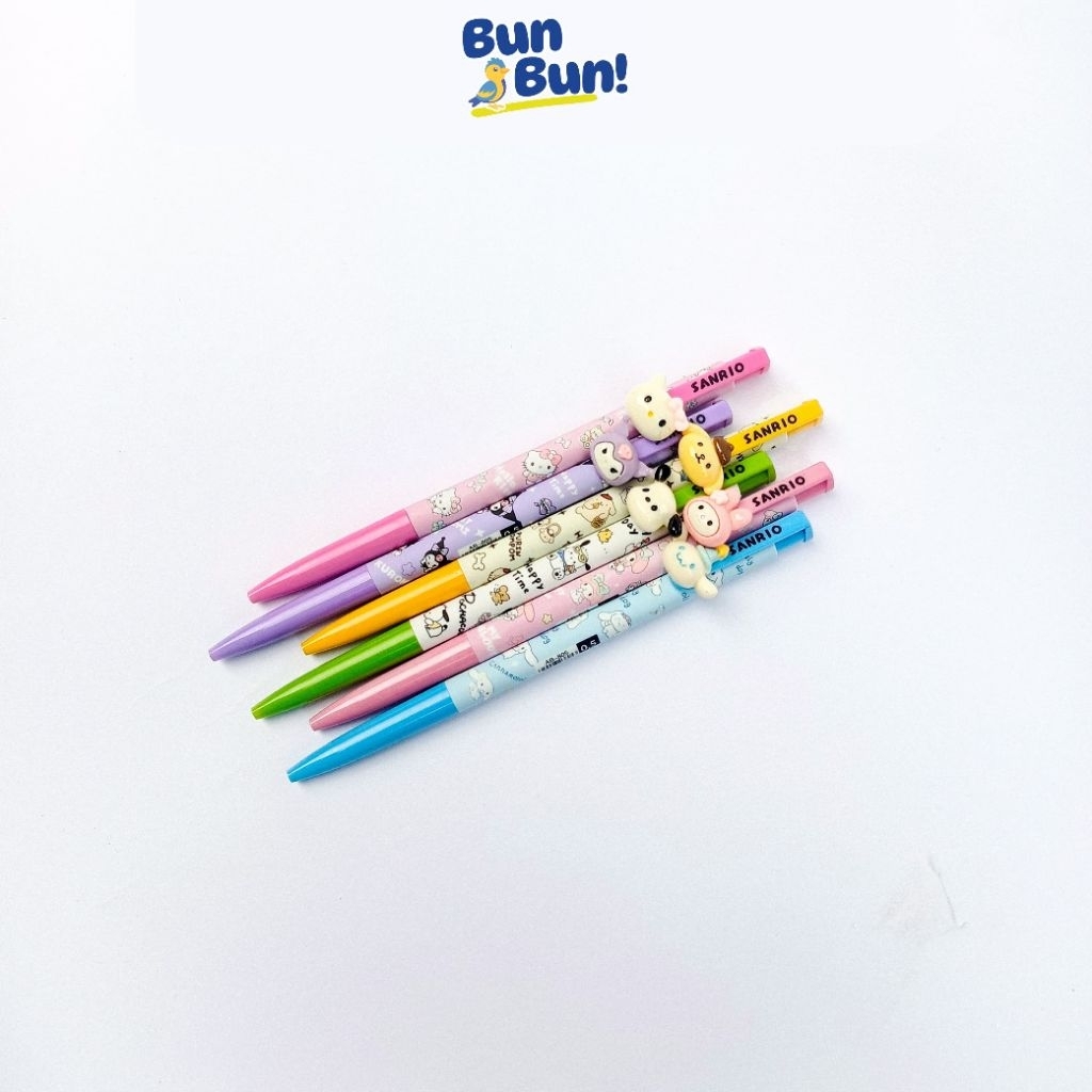 

BunBun - Pulpen Bolpoin Karakter Kuromi Sanrio Melody Hello Kitty Lucu Anak Anak Cewe