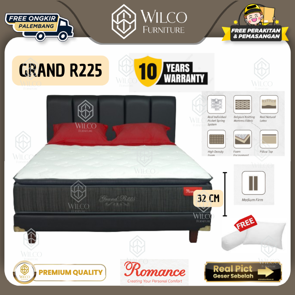 Kasur Matras Romance Grand R225 E | Springbed Romance Murah Palembang