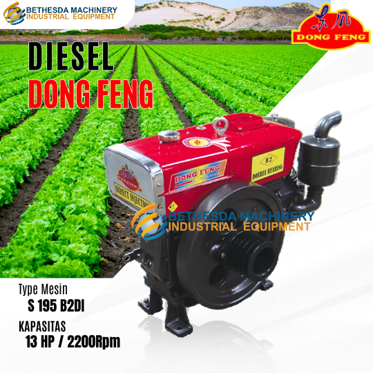 Mesin Diesel Dong Feng S 195 B2di - S 195N Dongfeng 13 HP 13 PK