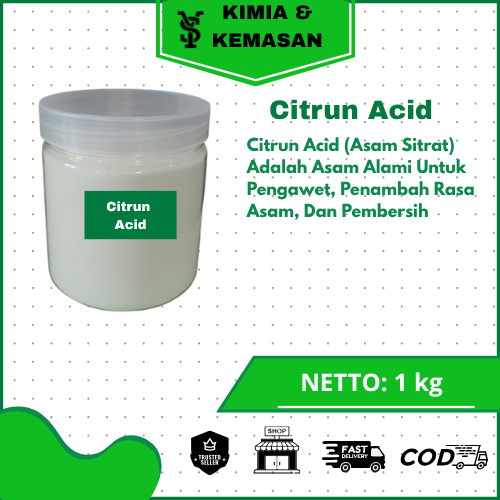 

Citric Acid / Citrun Acid / Asam Sitrat 1Kg