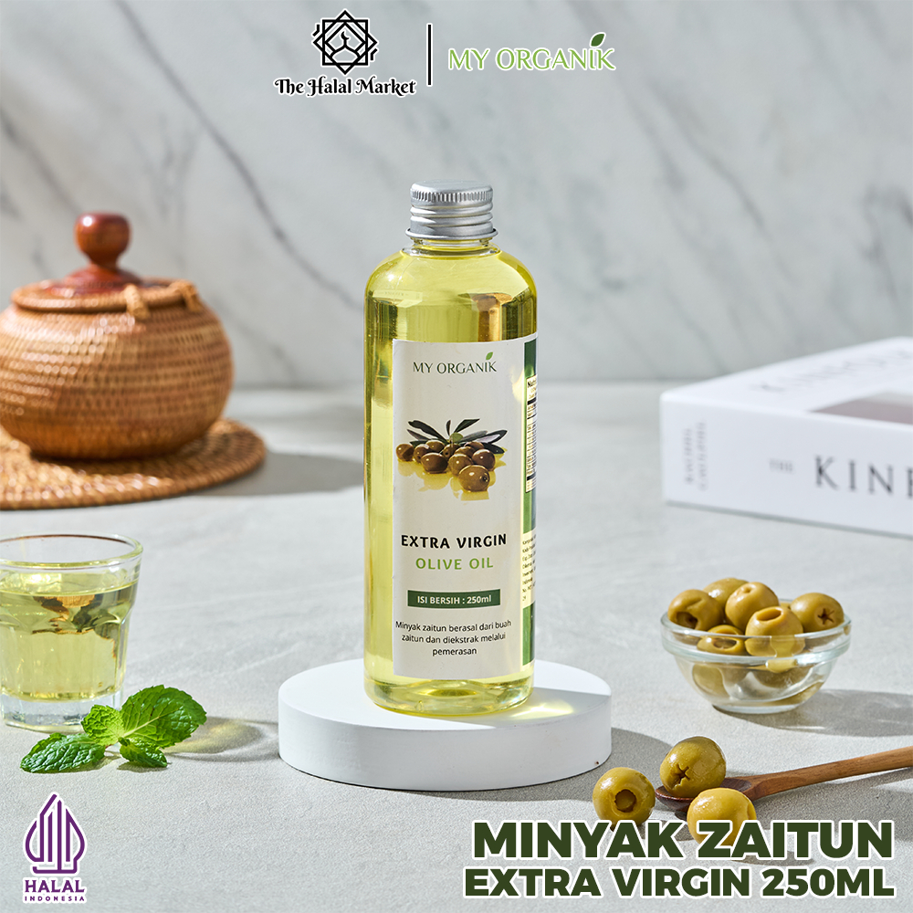 

My Organik Extra Virgin Olive Oil EVOO Minyak Zaitun Murni 250 ml Zaytun Organic Asli