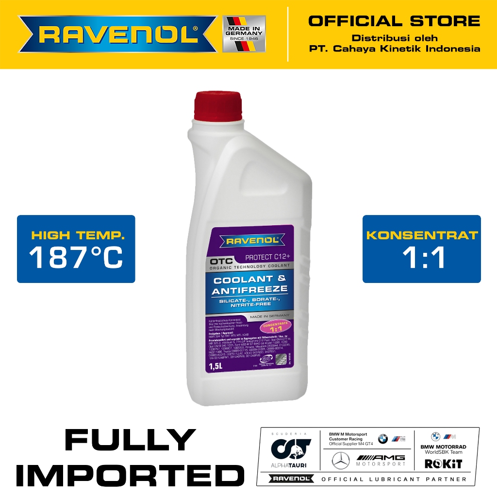 Coolant Mobil Ravenol OTC Organic Technology Coolant 1,5L - Coolant Konsentrat (Made in Germany)