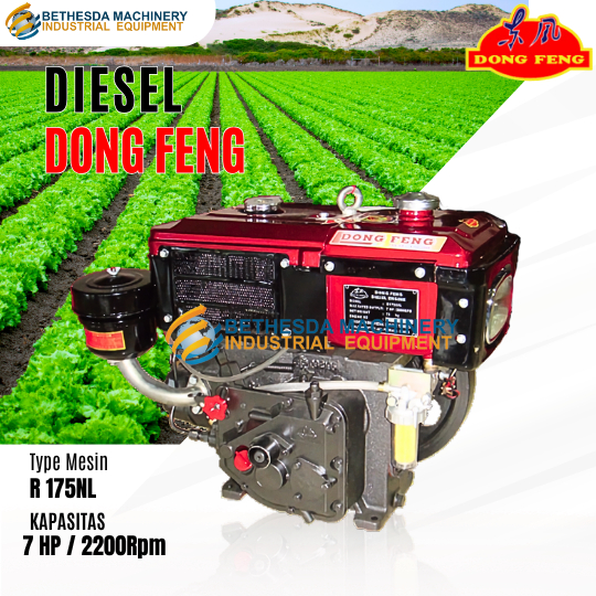 Mesin diesel Dongfeng 7 Hp R175NL lampu
