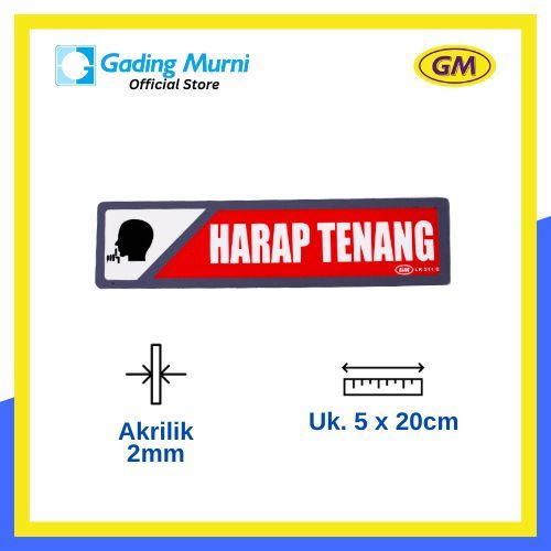 

GM LABEL HARAP TENANG LK-211 KECIL WARNA