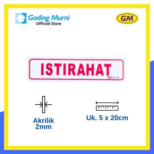 

GM LABEL ISTIRAHAT LK-185 KECIL