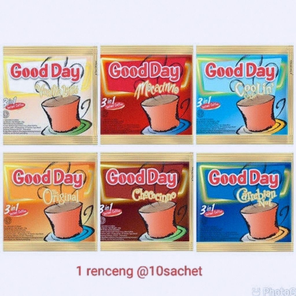 

Kopi Good Day rencengan @10 sachet