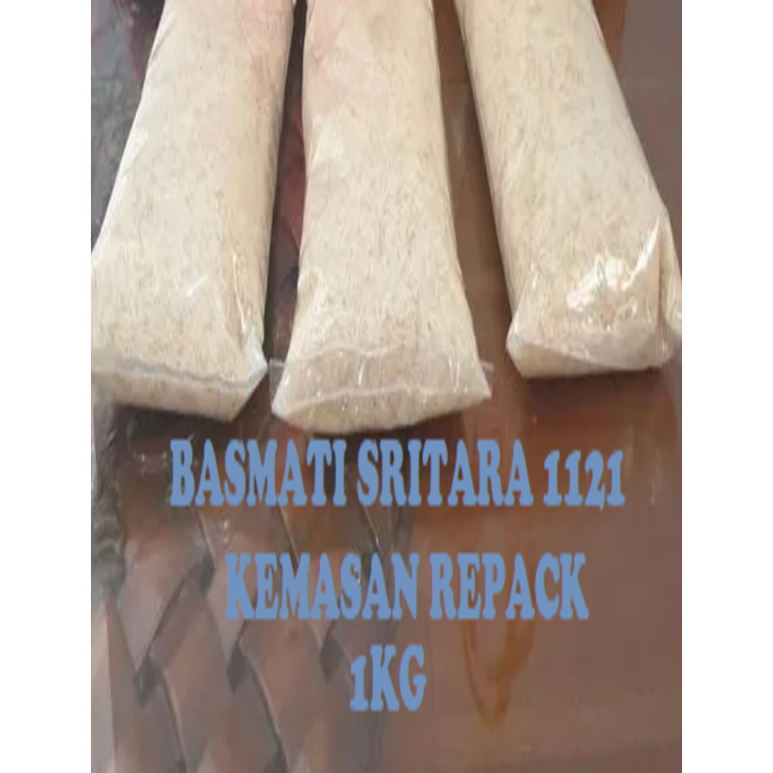 

Beras Basmati SRITARA 1121 Kemasan Repack 1kg Basmati Rice