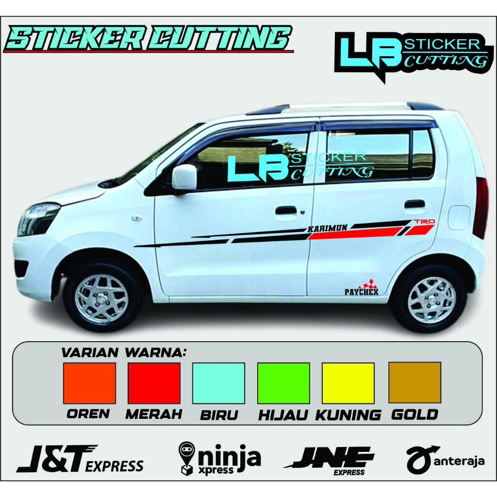 stiker mobil karimun kotak karimun wagon stiker cutting list variasi body samping