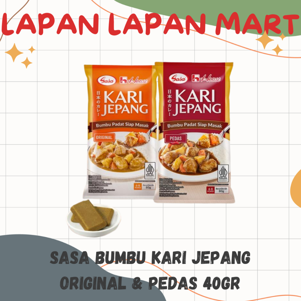

Sasa Bumbu Kari Jepang Original & Pedas 40gr