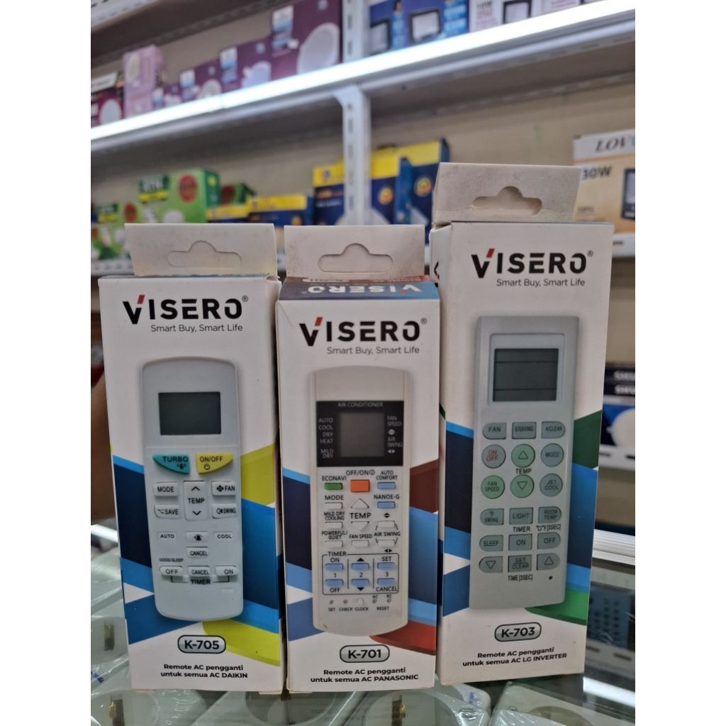 REMOT AC LG INVERTER/DAIKIN/PANASONIC VISERO