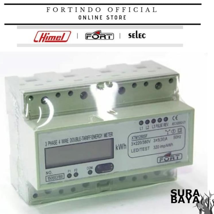 Kwh Meter XTM75SF Digital LCD FORT PANEL