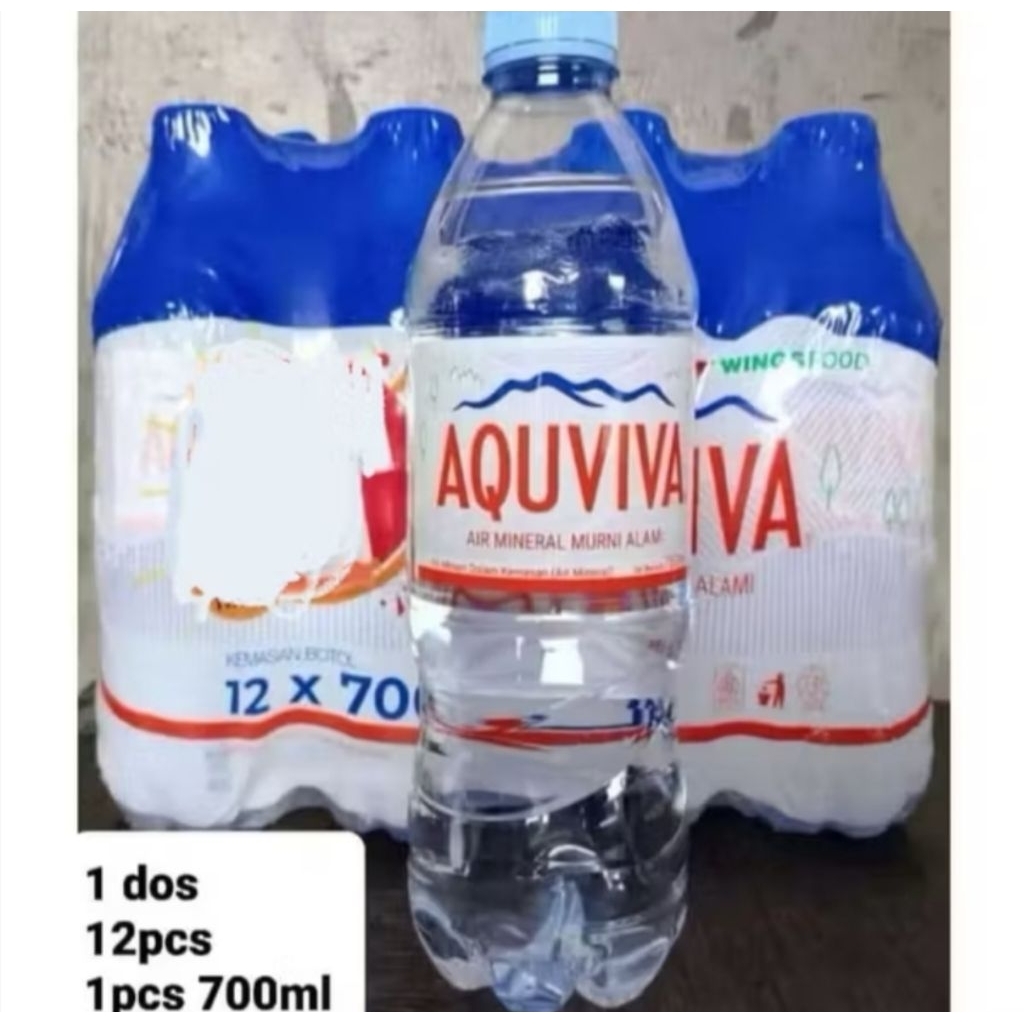 

( 1DOS 12BOTOL) AQUVIVA 700ML AIR MINERAL AIR MINUM AQ