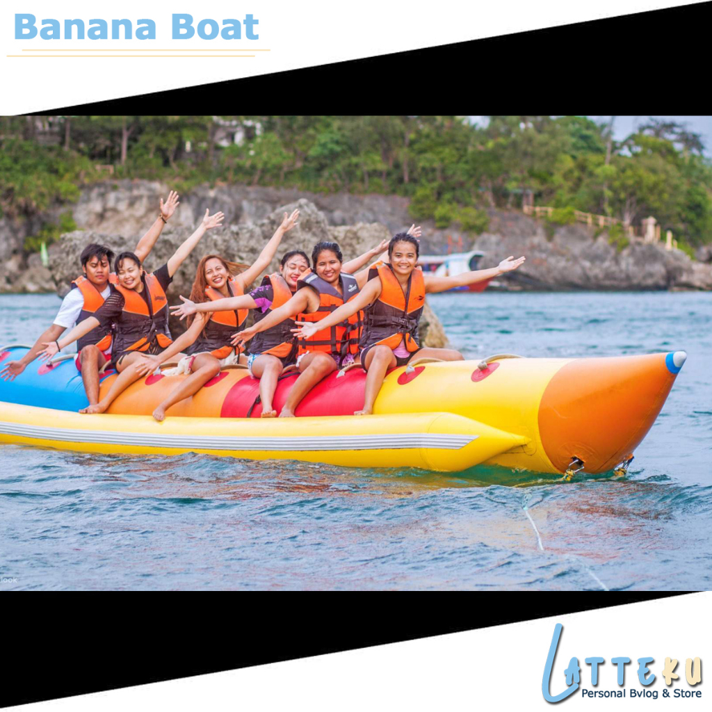 Perahu Banana Boat Ocean Kapasitas 5 6 8 10 Orang Wahana Air Watersport Bali Perahu Pisang Speedboat