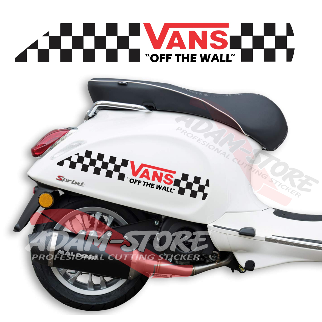 VSV1 Sticker Motor Vespa Matic / Stiker Vans / Stiker Motor Vespa Sprint / Vespa Primavera