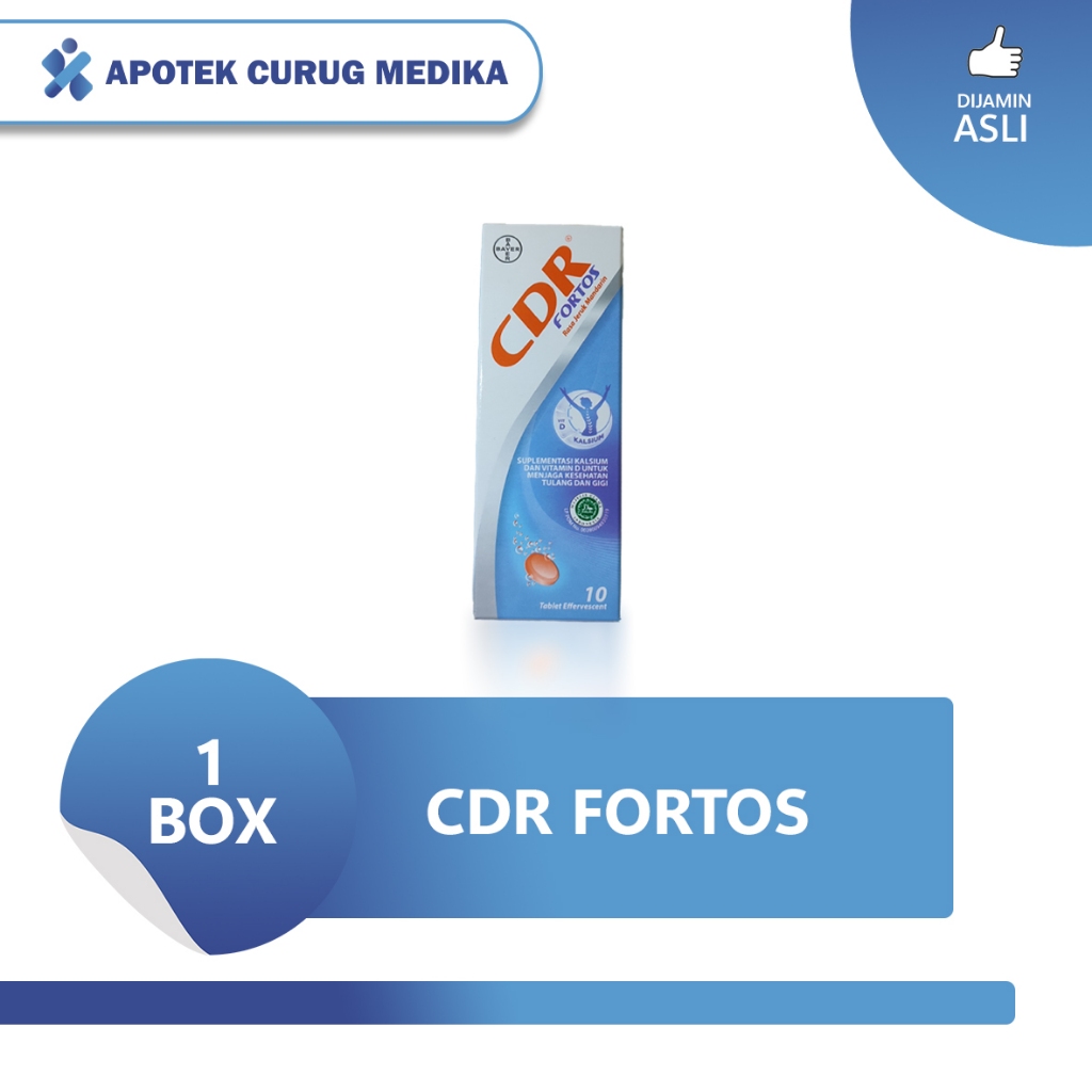 CDR Fortos Suplemen Kalsium 10 Tablet / CDR Fortos