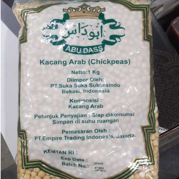 

kacang arab/kacang bobok kemasan 1 kg