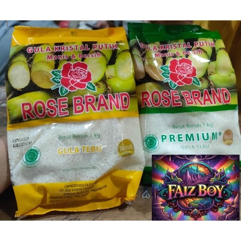 

GULA ROSE BRAND KUNING DAN HIJAU KEMASAN 1KG