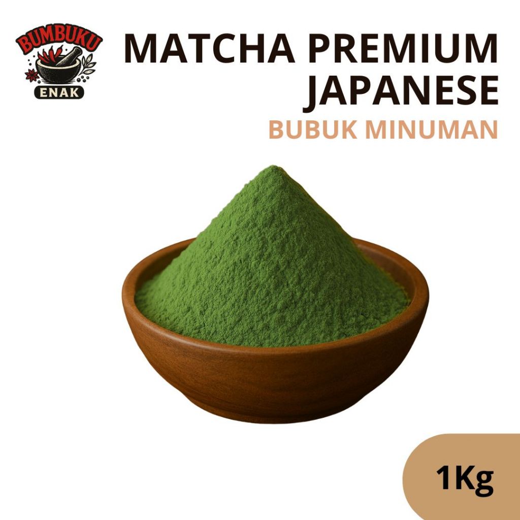 

Bubuk Minuman Matcha Premium Japanase 1Kg – Green Tea Halus, Wangi Khas Jepang, Kaya Antioksidan & Siap Seduh