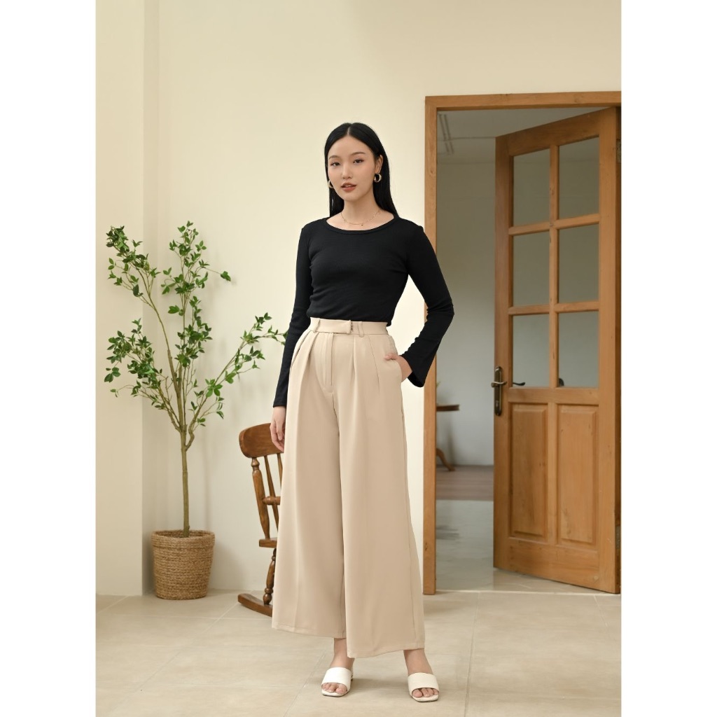 Blouse Lengan Panjang - NOIRE BLOUSE - Thalia