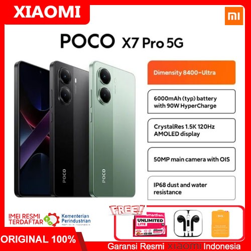 Xiaomi Poco X7 Pro 5G Ram 12GB/512GB Garansi Resmi