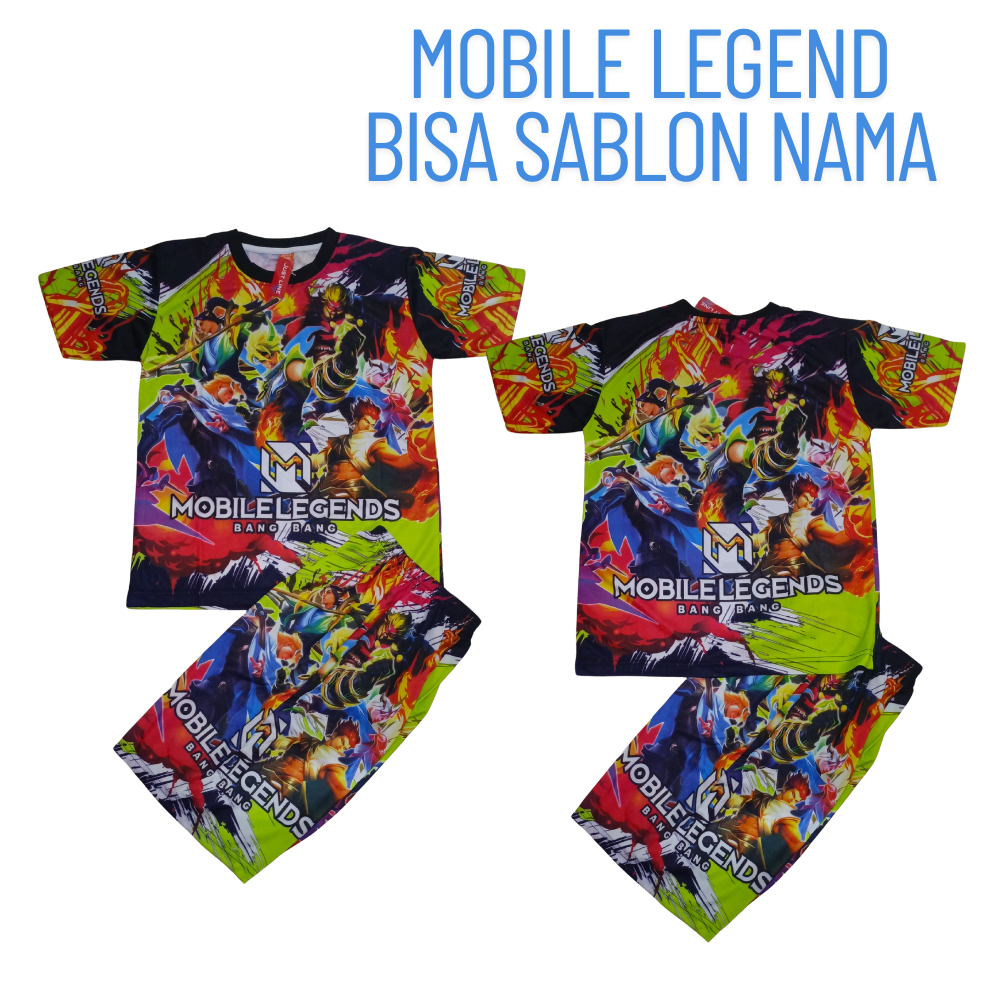baju anak sultan anak bahan jersey full printing/SETELAN ANAK MOBILE LEGEND BISA SABLON NAMA