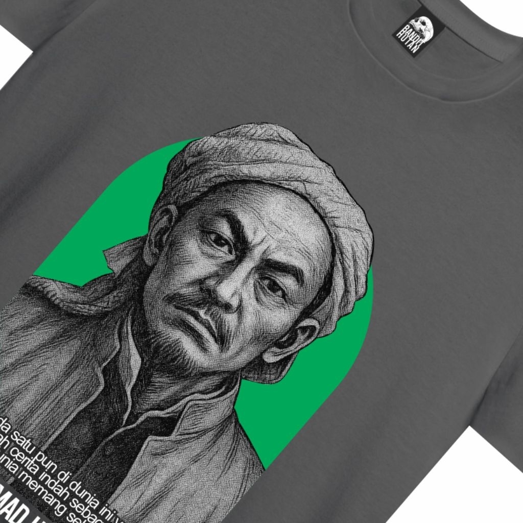 Kaos Hitam KH Hasyim Ashari Bandi Hutan Limited Edition