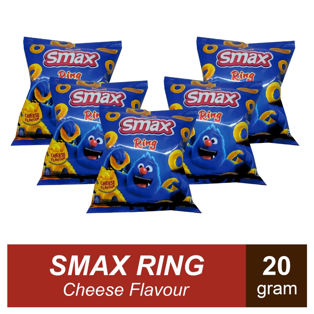

Snack Smax Ring Cheese Flavour ( isi 5 Bksan ) Exp April 2026 PROMO HALAL