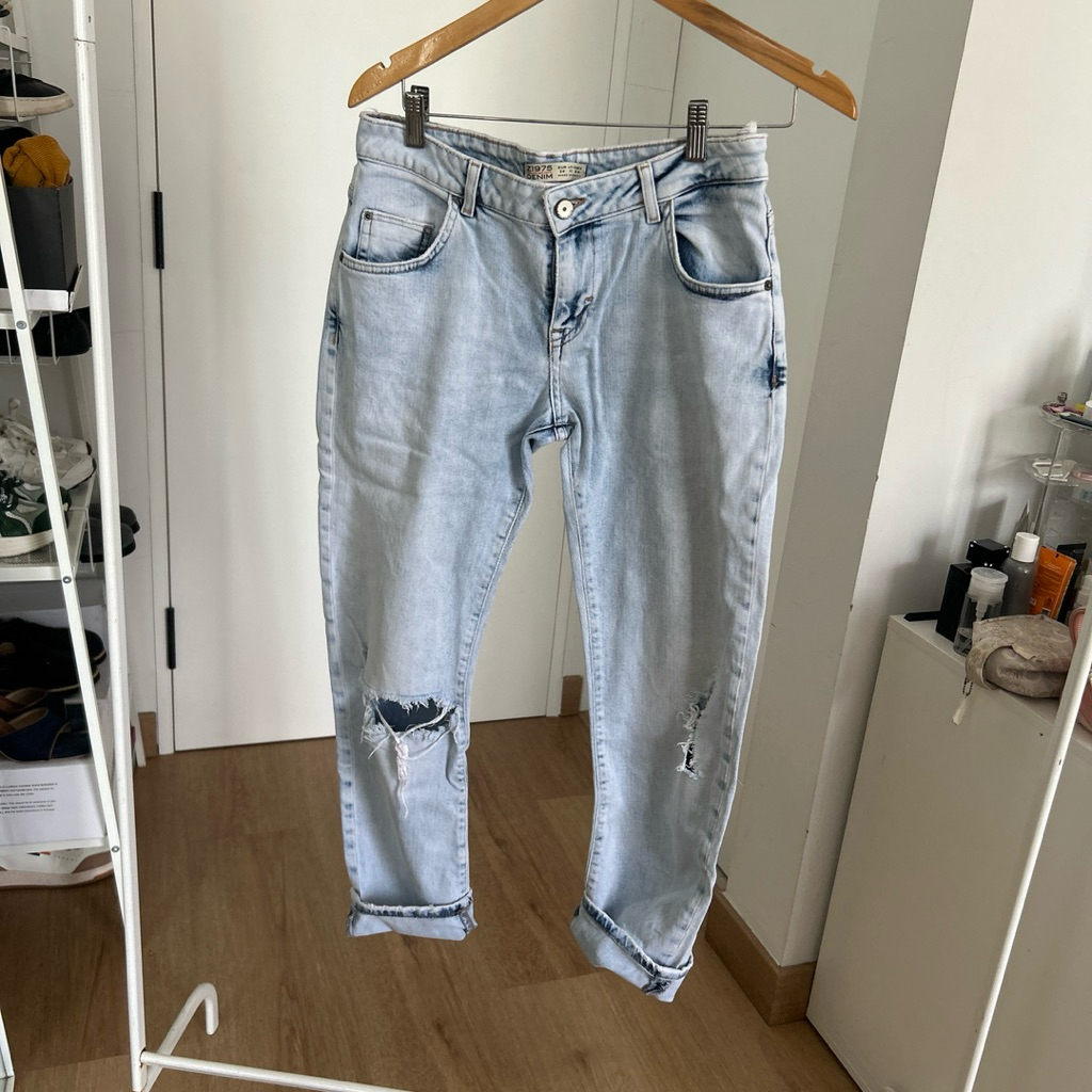 Celana Denim Mom Jeans Zara Original | Preloved