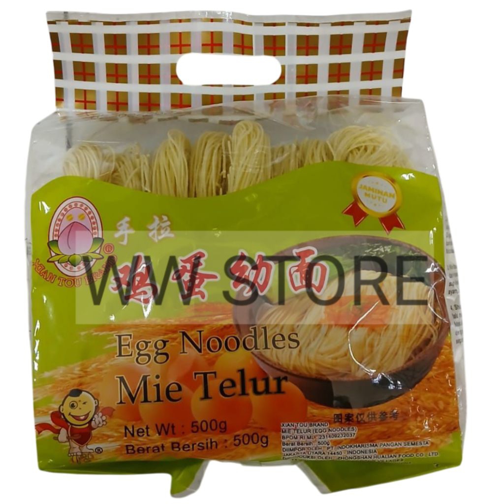 

Mi mie telur XIAN TOU BRAND Egg Noodle Noodles 500g