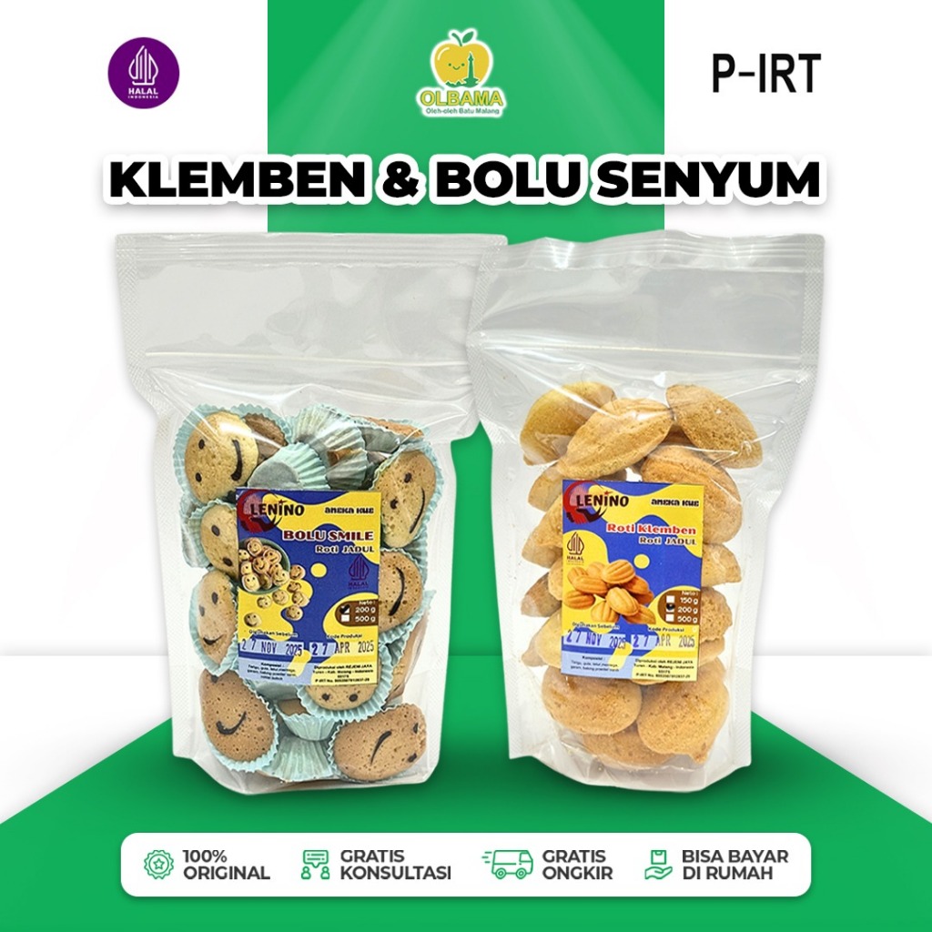 

Roti Jadul Klemben Kering / Bolu Senyum Smile Oleh Oleh Khas Batu Malang | Camilan Kue Renyah Asli