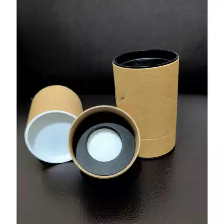 Selongsong Paper Tube Packing Perfume Ekonomis Bukaan Bawah Tutup Plastik