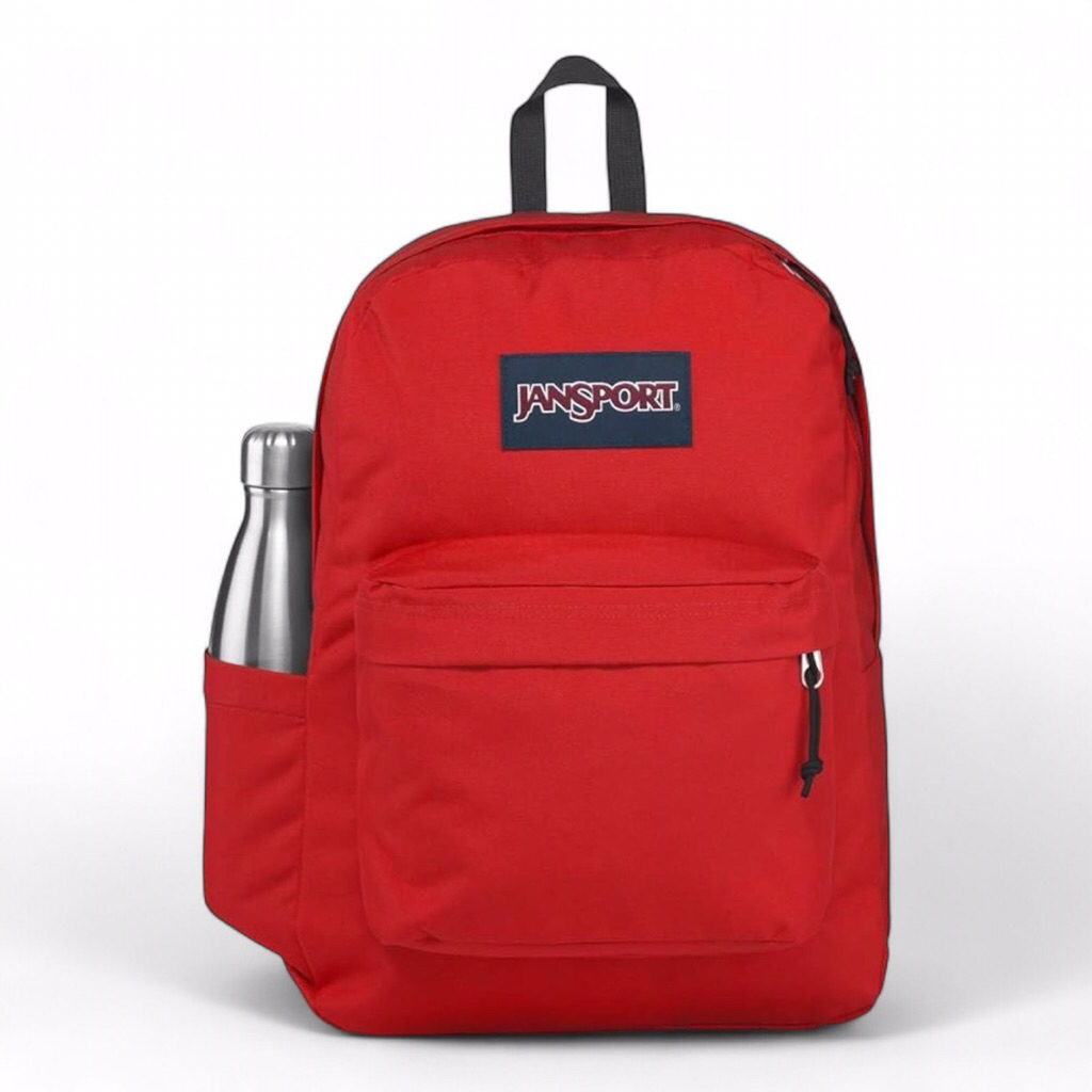 Jansport Superbreak Backpack Red Tape 100%Original