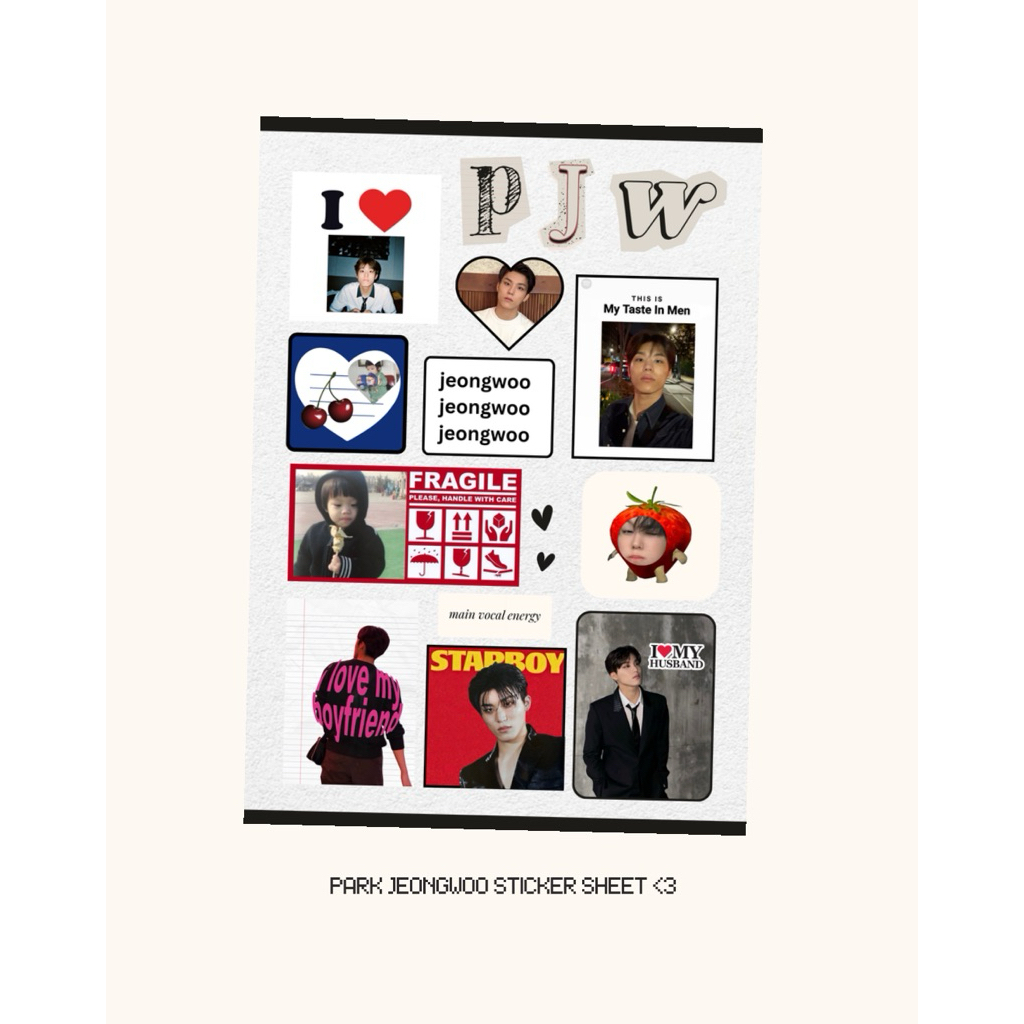 

— PJW sticker sheet ll