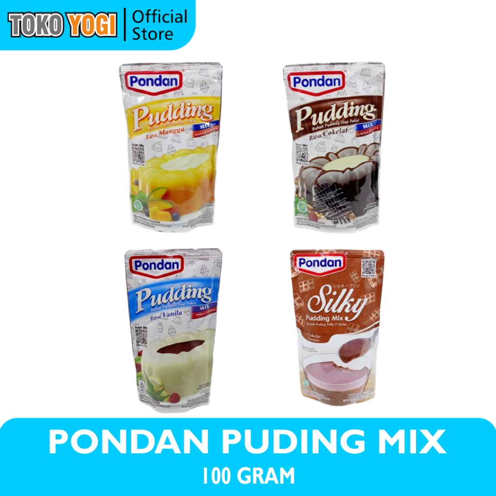 

PONDAN PUDDING MIX 100g || BUBUK PUDING INSTAN