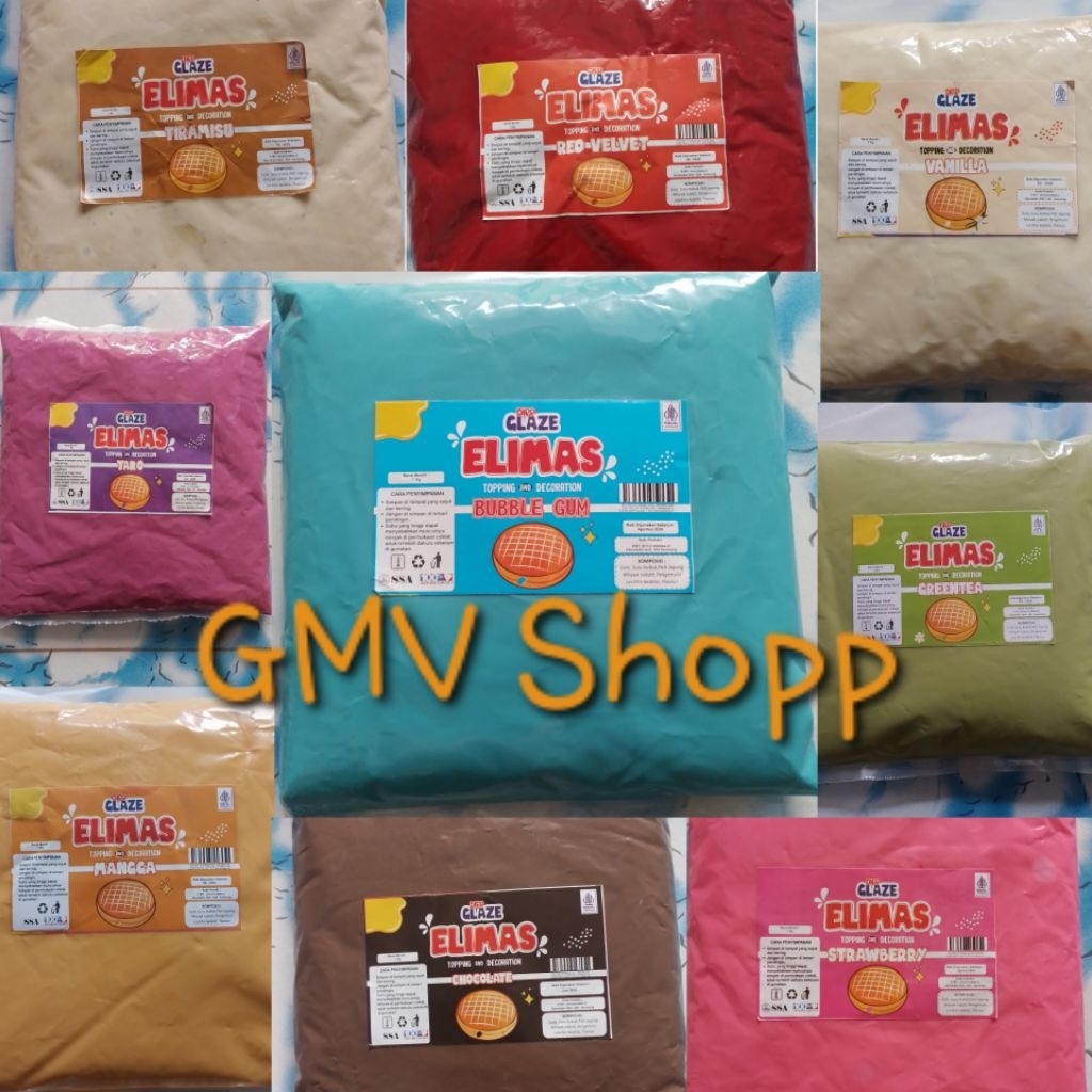 

GMVShopp♥️ DIPP GLAZE ELIMAS 1KG TOPPING EXTRA DONAT KUE ES MAMBO tanpa ember ✅️